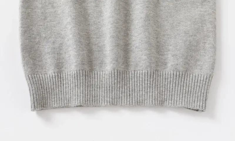 Gray Cotton Turtleneck Sweater for Boys 24 AW — feature 12