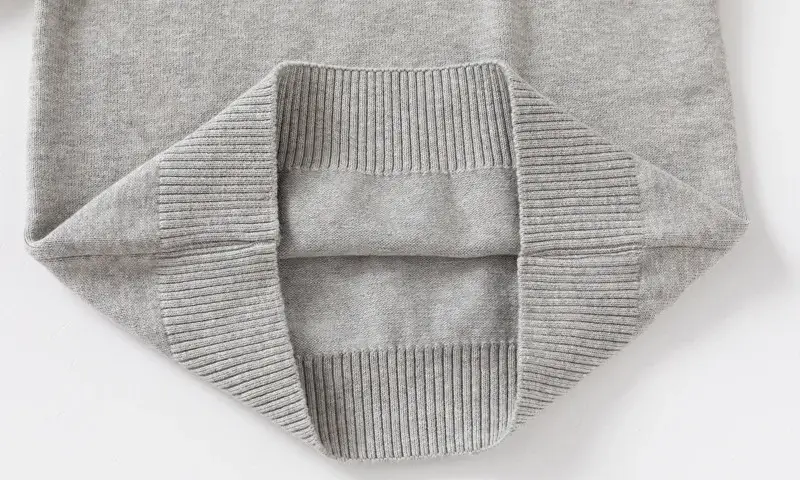 Gray Cotton Turtleneck Sweater for Boys 24 AW — feature 16