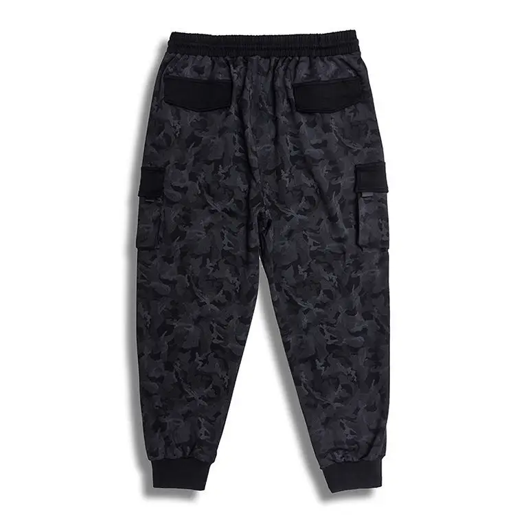 Plus Size Camo Cargo Pants Men Black 300 Jin — feature 10