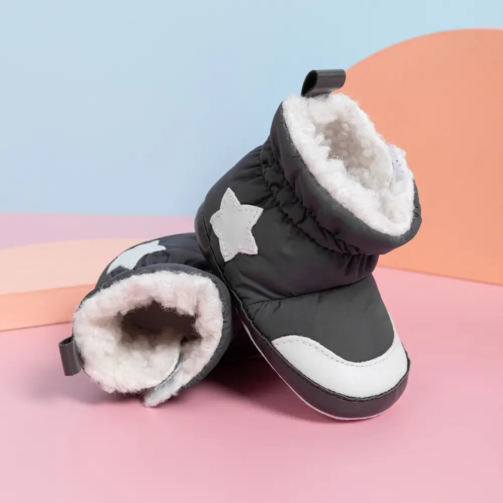 2024 New Winter Baby Toddler Shoes Star Boots Non-Slip Snow - Image 3