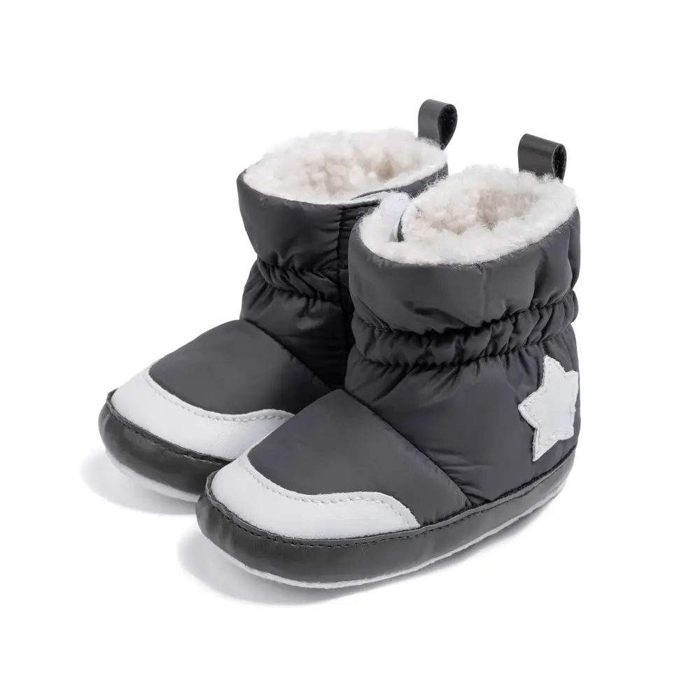 2024 New Winter Baby Toddler Shoes Star Boots Non-Slip Snow