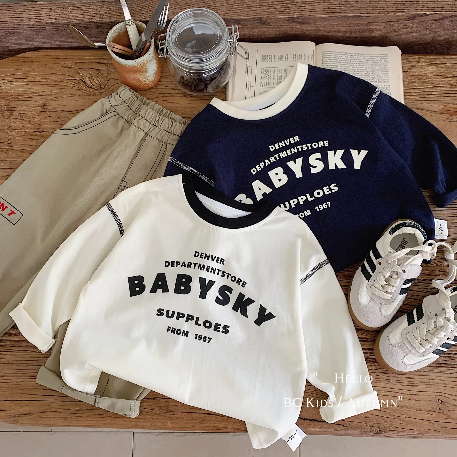 Boys T-Shirt Bangcheng 2026 Spring Letter Print - Image 3