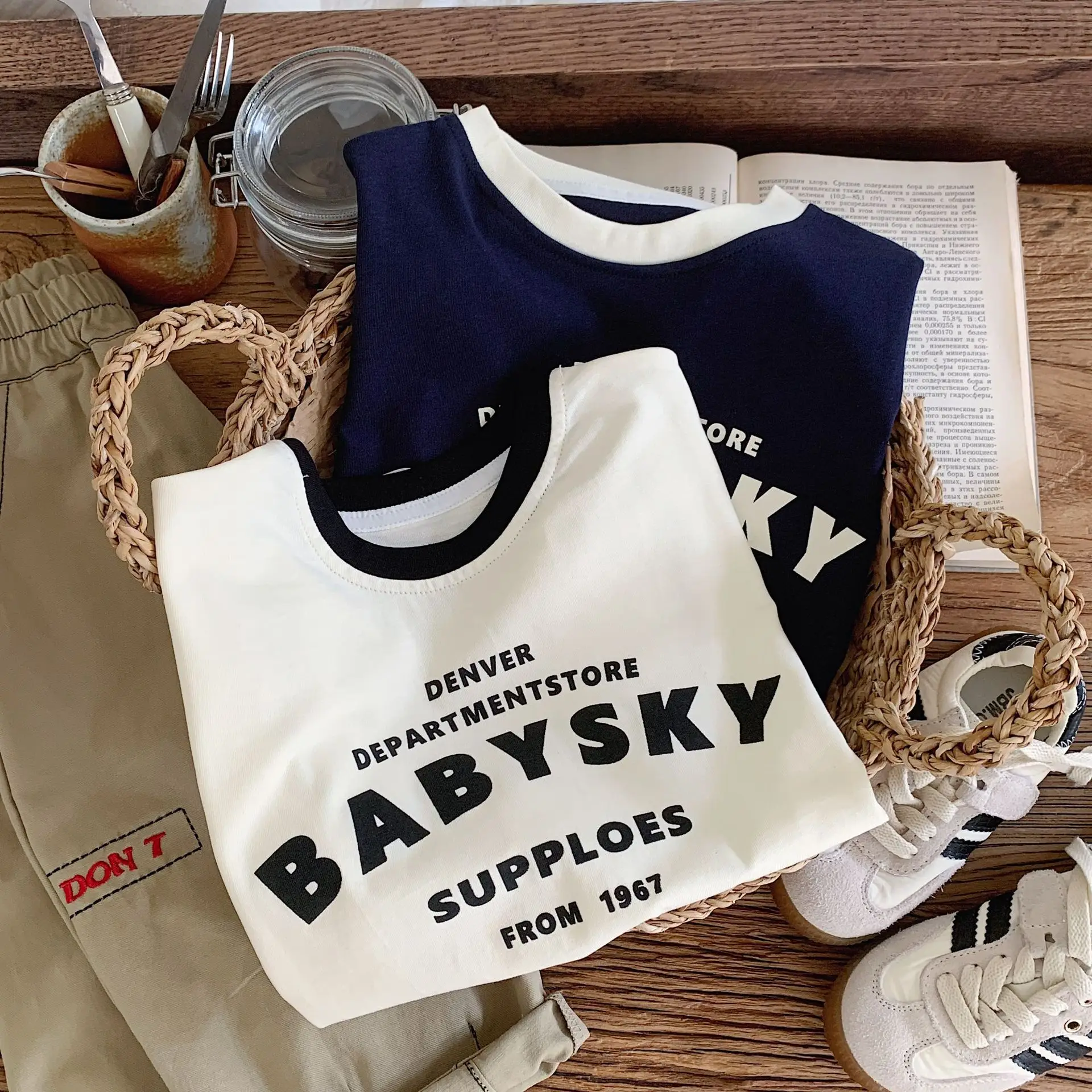 Boys T-Shirt Bangcheng 2026 Spring Letter Print - Image 4
