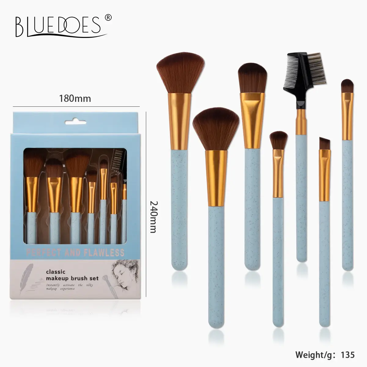 Cross-border Makeup Brush Set with Soft Bristles - Image 8