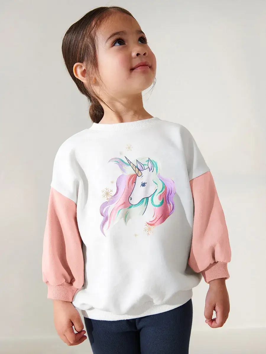 Little maven European and American fashion long sleeve girls' sweater suit cute casual autumn cartoon children's suit