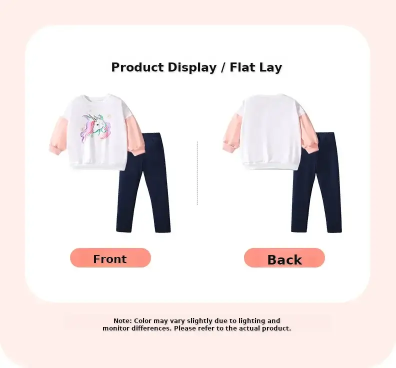 Little maven European and American fashion long sleeve girls' sweater suit cute casual autumn cartoon children's suit — feature 16