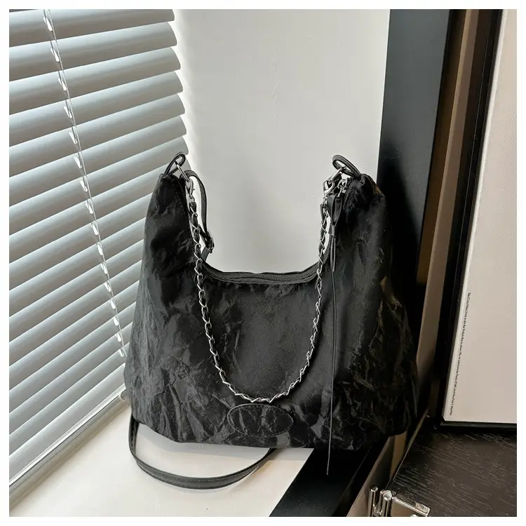 Black Textured Shoulder Bag for Women 2024 — feature 10