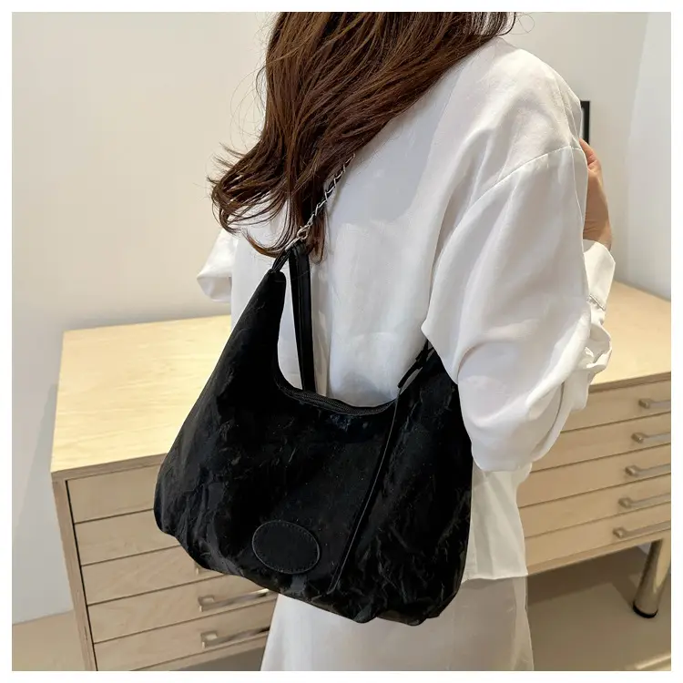 Black Textured Shoulder Bag for Women 2024 — feature 35