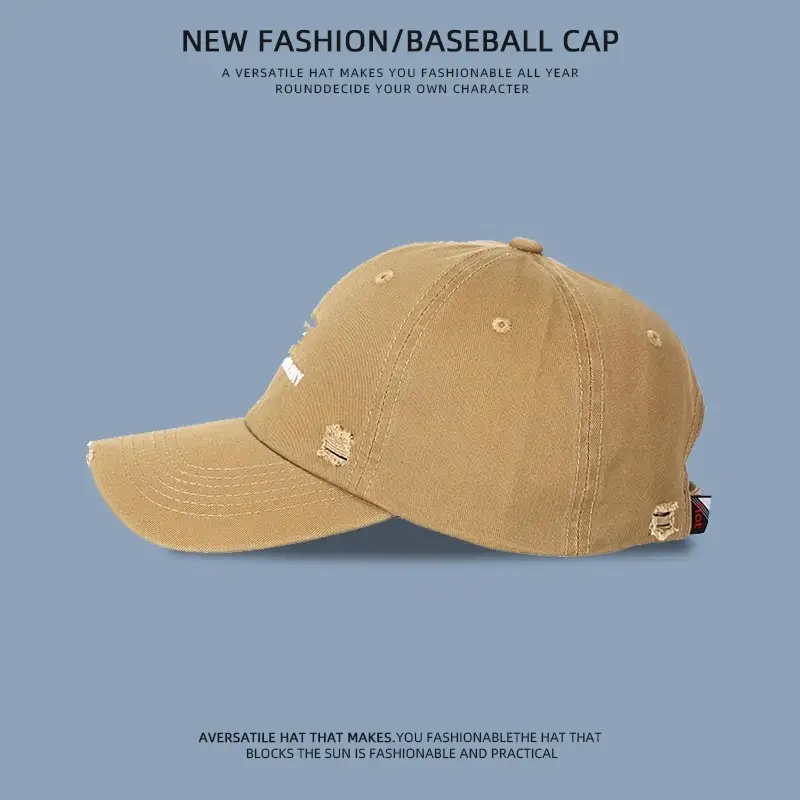 Women Baseball Cap Wide Brim Korean Embroidered — feature 12