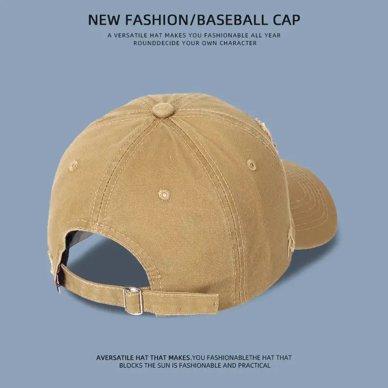Women Baseball Cap Wide Brim Korean Embroidered — feature 13