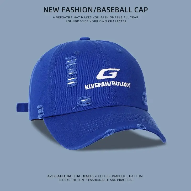 Women Baseball Cap Wide Brim Korean Embroidered — feature 9