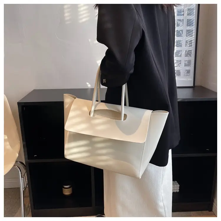 Women's Black Tote Bag 2024 Solid Color — feature 20