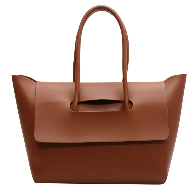Women's Black Tote Bag 2024 Solid Color - Image 4