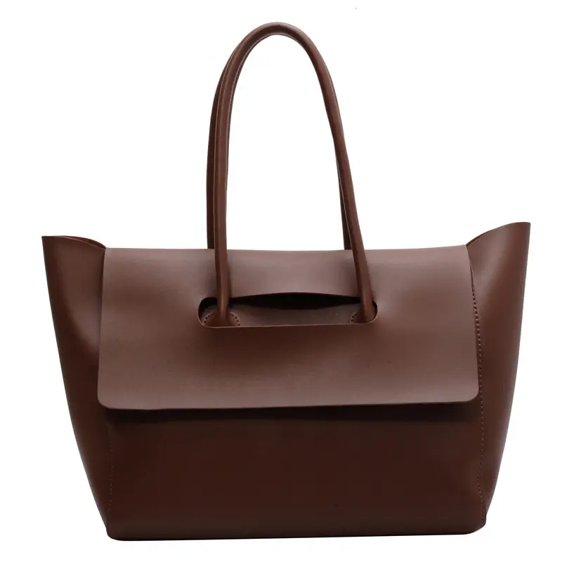 Women's Black Tote Bag 2024 Solid Color - Image 5