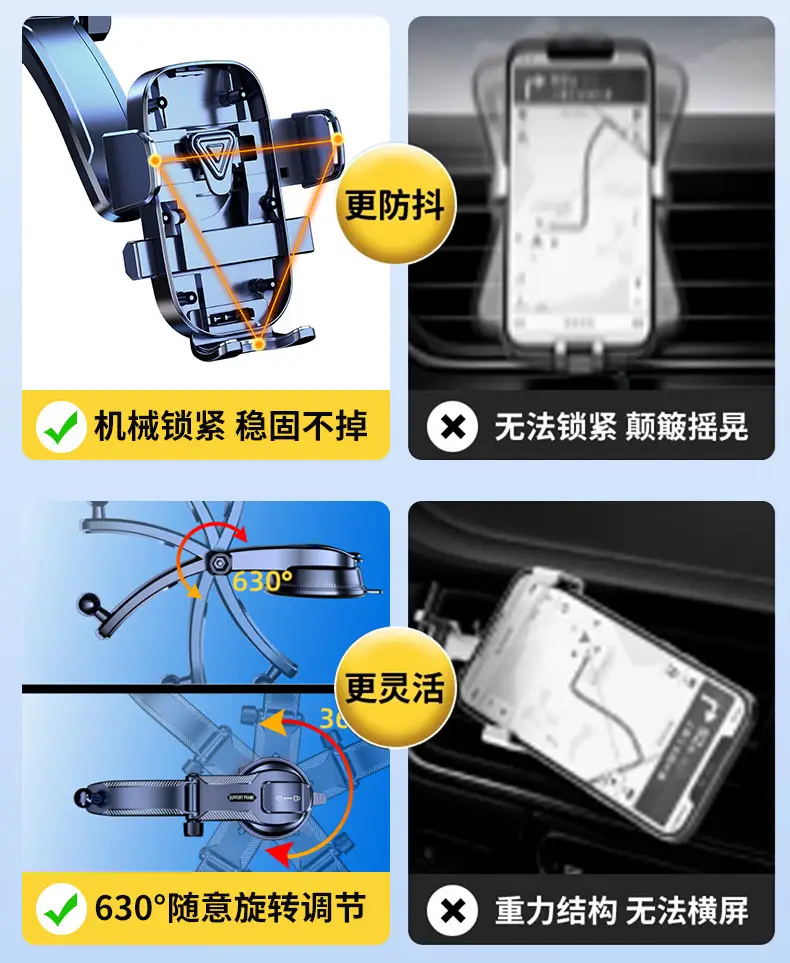 Longi Suction Cup Phone Holder for Car Dashboard — feature 5