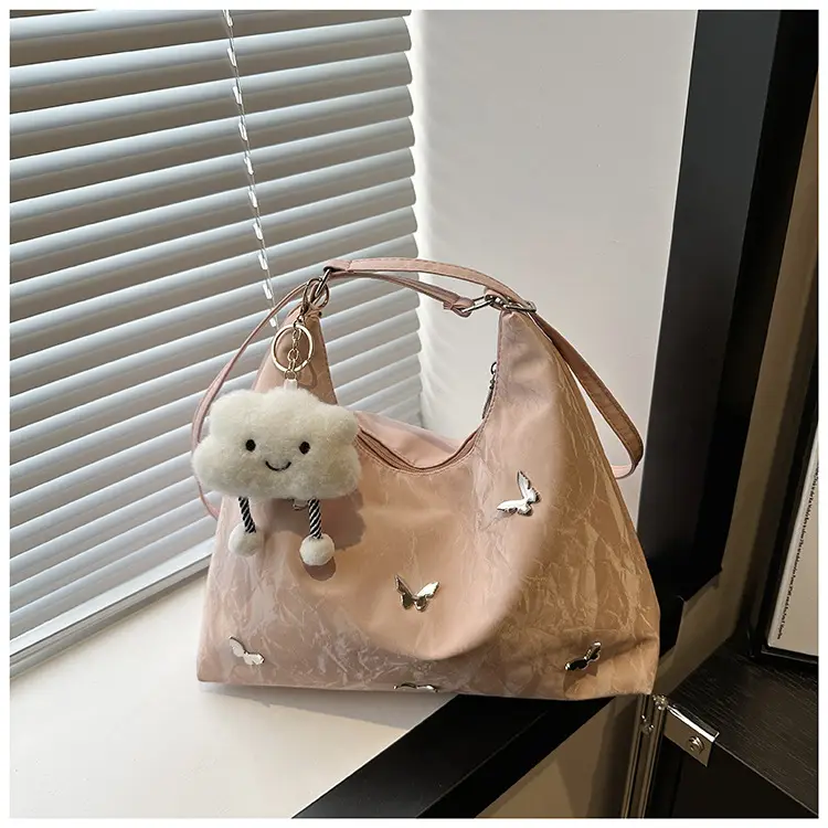 Black Butterfly Embroidered Shoulder Bag for Women — feature 11