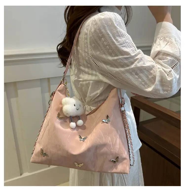 Black Butterfly Embroidered Shoulder Bag for Women — feature 25