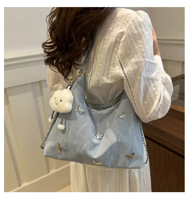 Black Butterfly Embroidered Shoulder Bag for Women — feature 27