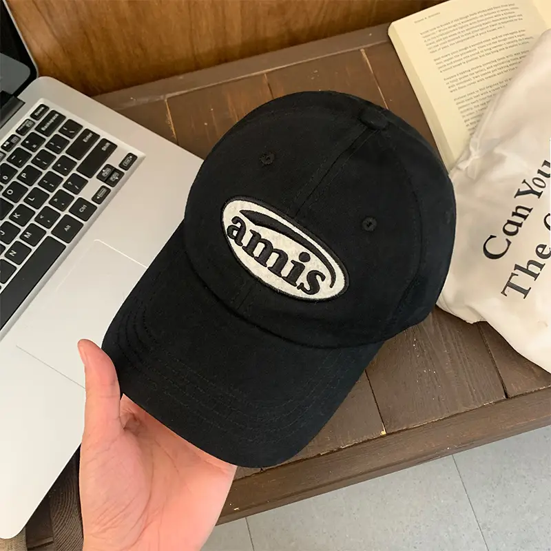 Red Letter Baseball Cap Women Spring Summer Cap - Image 2