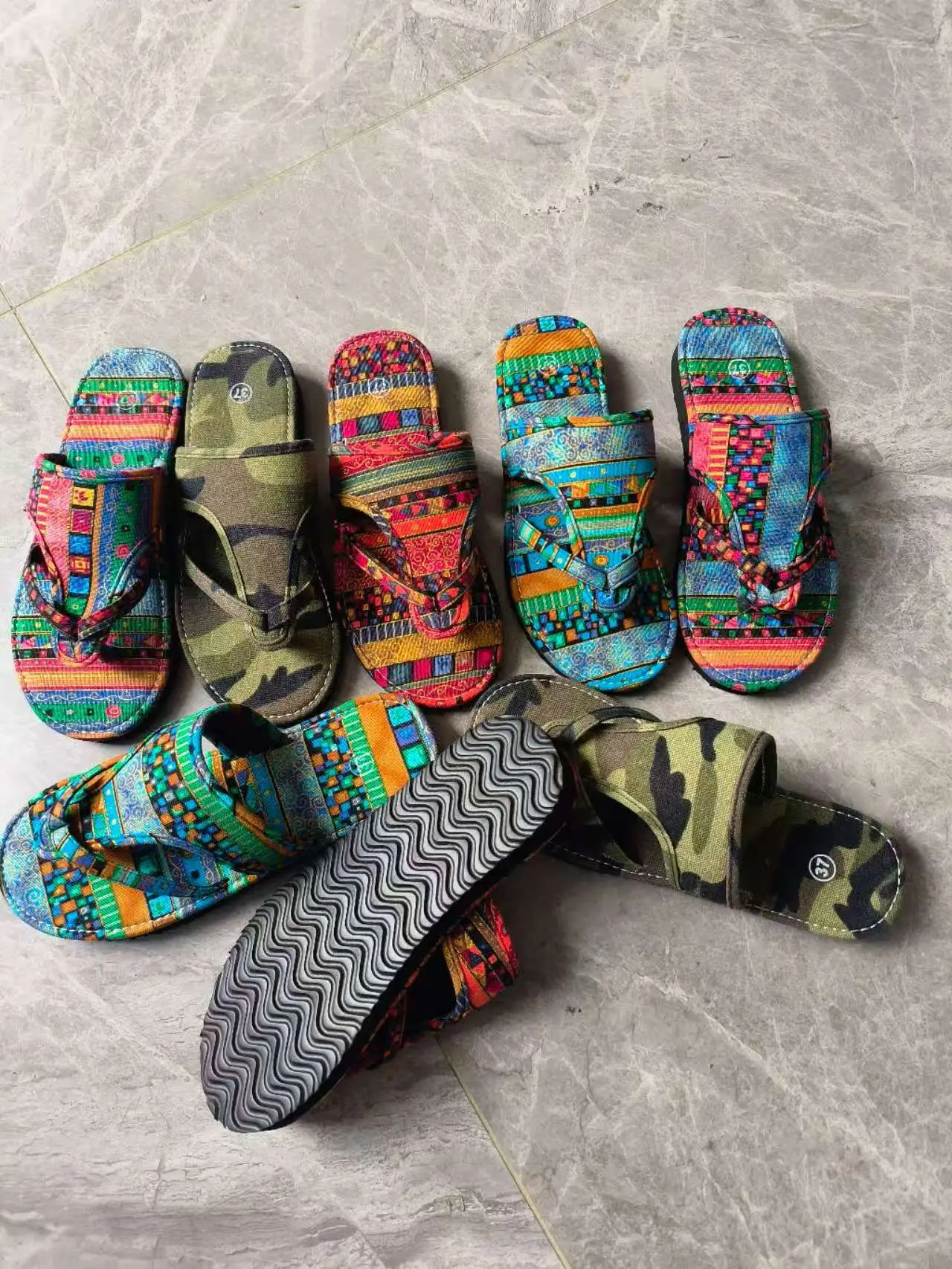 Women Cross-Color Sandals Slip-On Lightweight Comfortable — feature 14