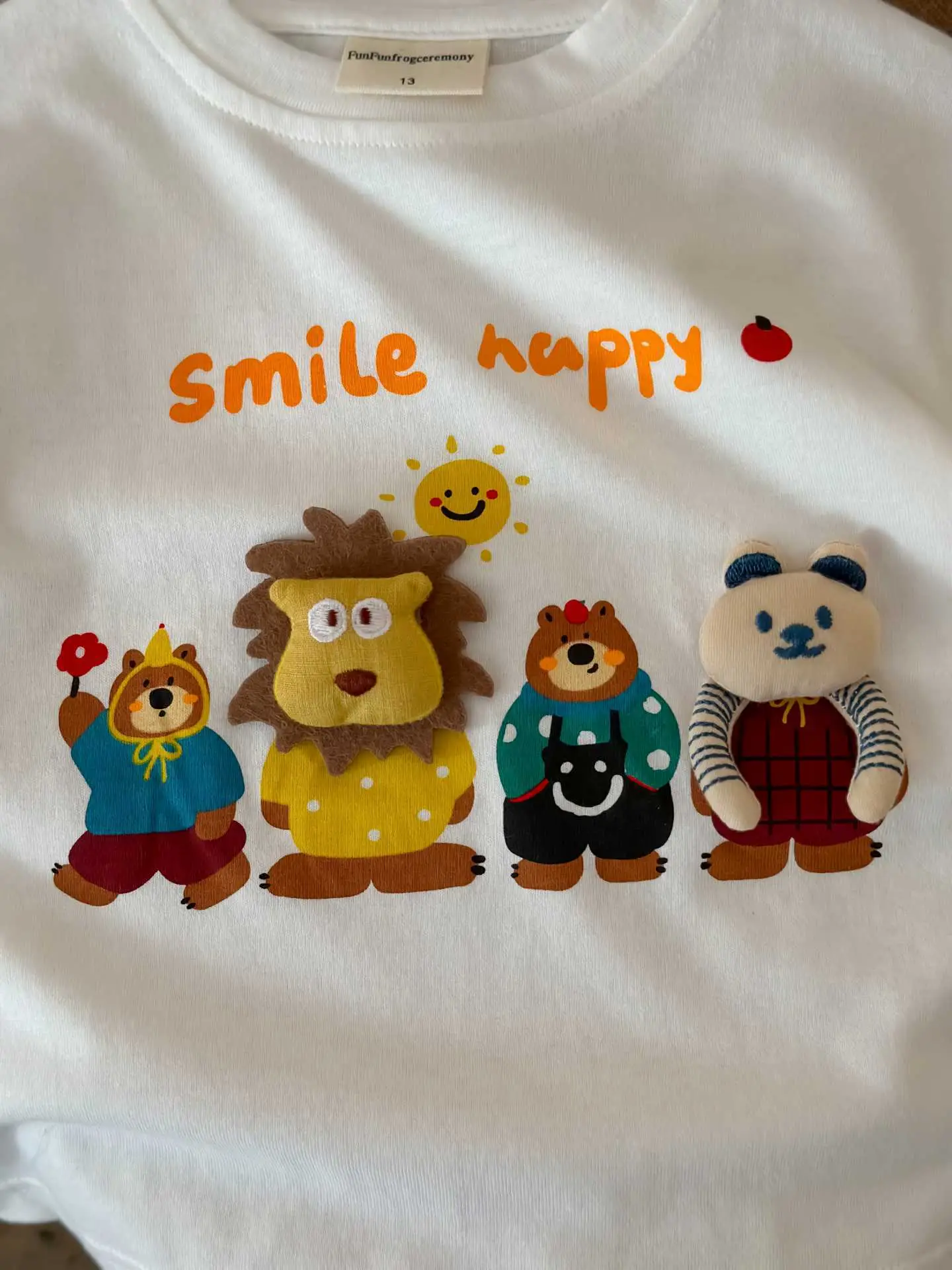 Toddler Cartoon T-Shirt Cream Long Sleeve — feature 11