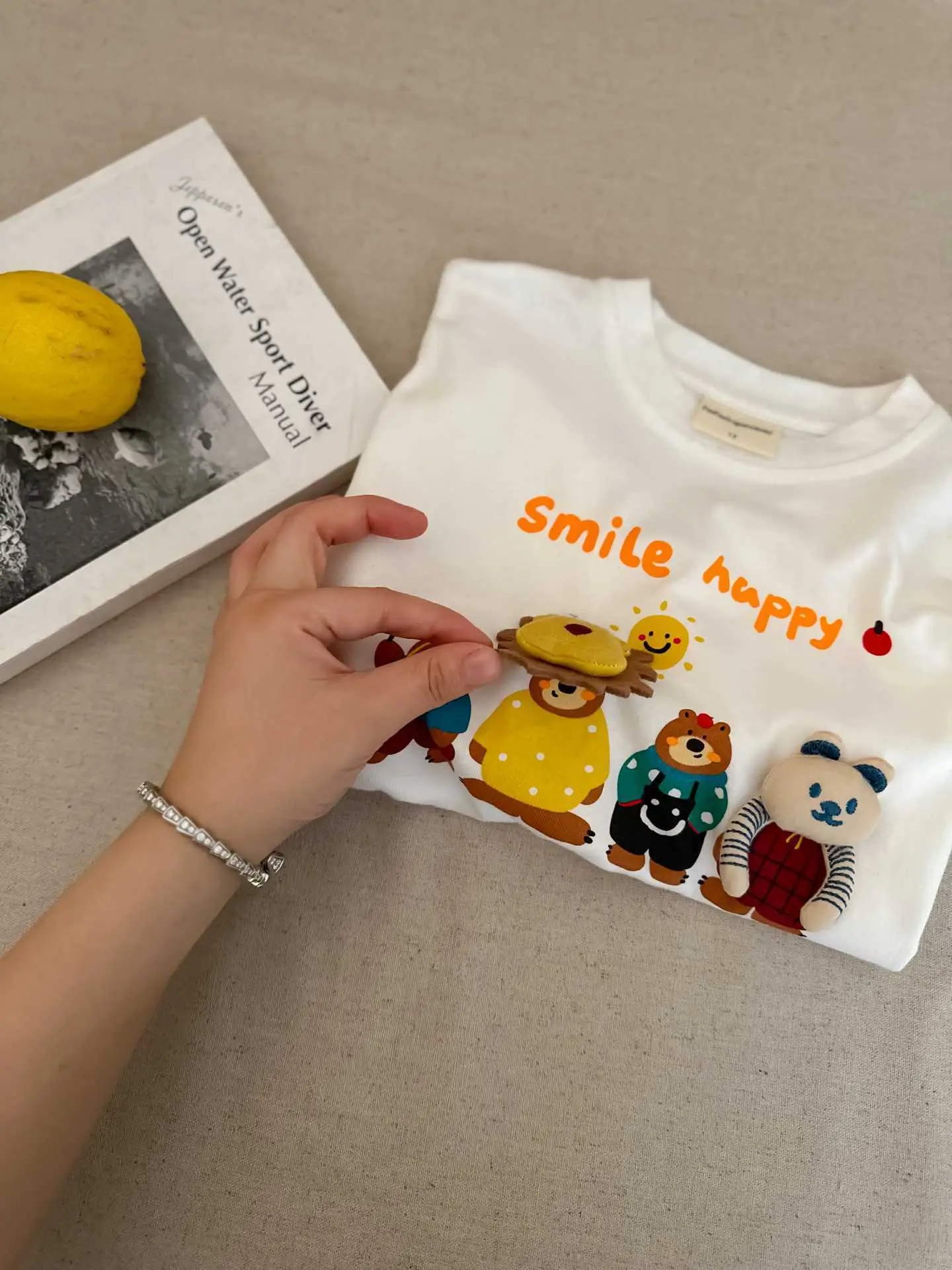 Toddler Cartoon T-Shirt Cream Long Sleeve — feature 16