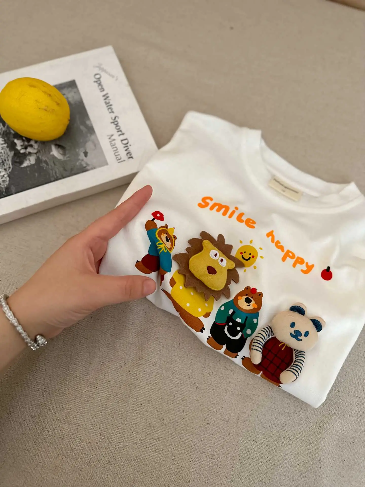 Toddler Cartoon T-Shirt Cream Long Sleeve — feature 20