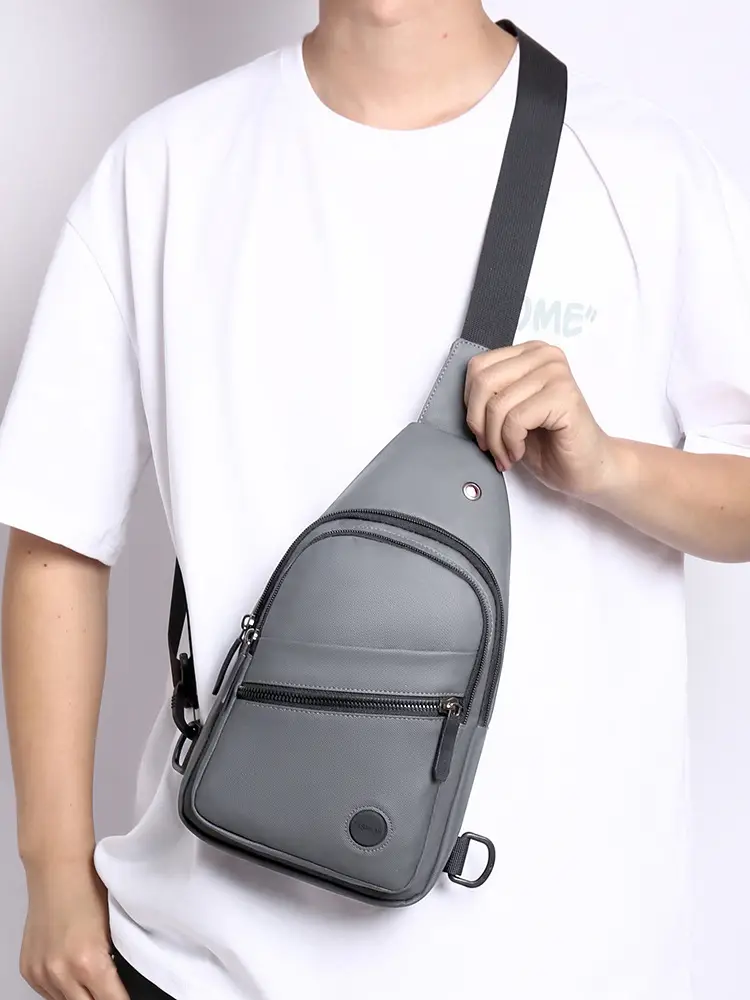 Men's Black Crossbody Bag Lightweight Fashionable Shoulder Bag — feature 16