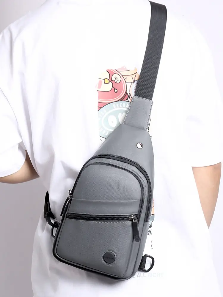 Men's Black Crossbody Bag Lightweight Fashionable Shoulder Bag — feature 17