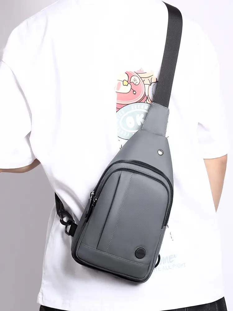 Men's Black Crossbody Bag Lightweight Fashionable Shoulder Bag — feature 20