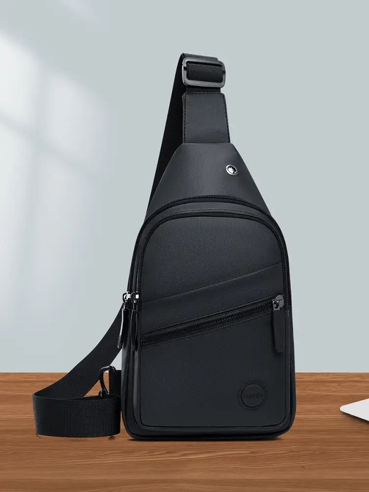 Men's Black Crossbody Bag Lightweight Fashionable Shoulder Bag — feature 42