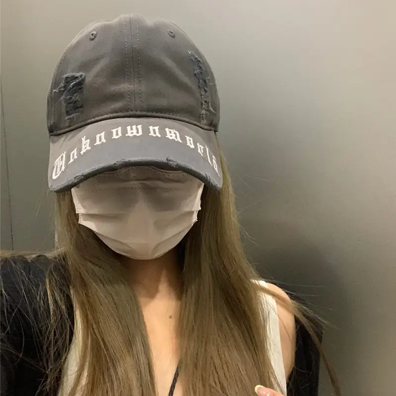 Hong Kong-style Washed Cap for Men Women Summer Wear - Image 6