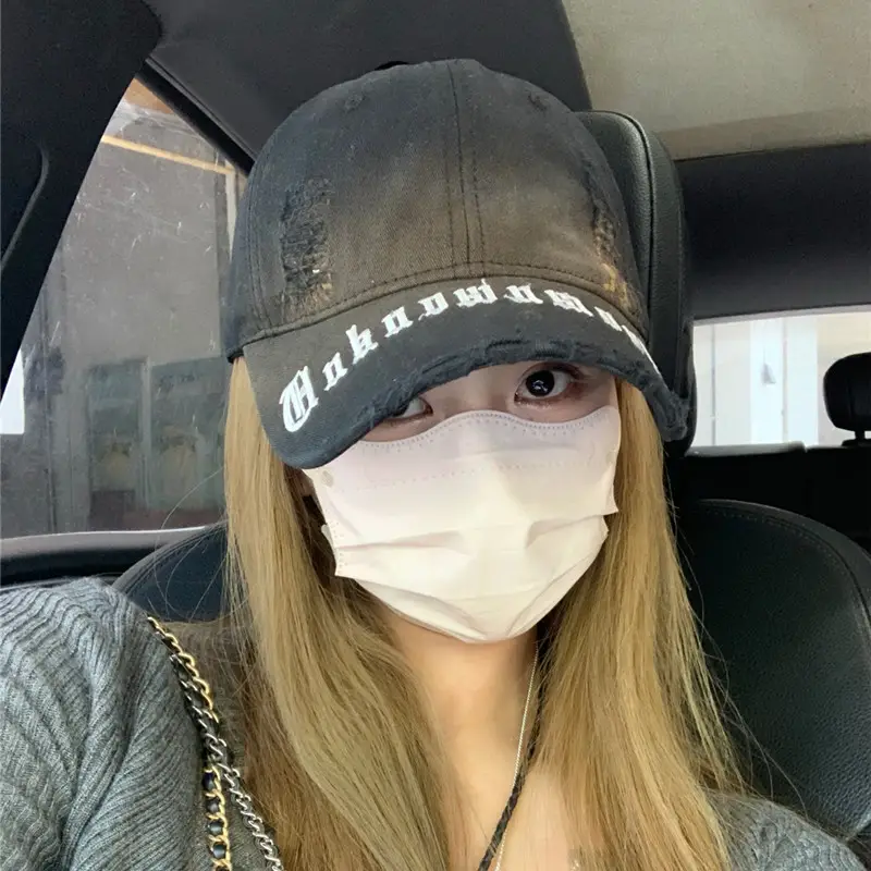 Hong Kong-style Washed Cap for Men Women Summer Wear - Image 7