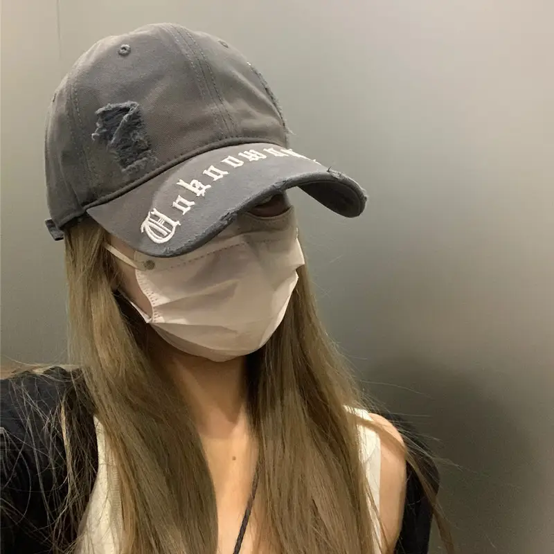 Hong Kong-style Washed Cap for Men Women Summer Wear - Image 8