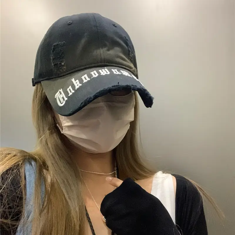 Hong Kong-style Washed Cap for Men Women Summer Wear - Image 9