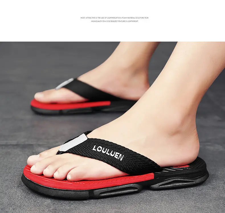 Cross-border plus size Flip-flops Men's Summer Outer Wear Non-slip Clip Sandals Men's Beach Trendy Internet Celebrated Casual Sandals — feature 4