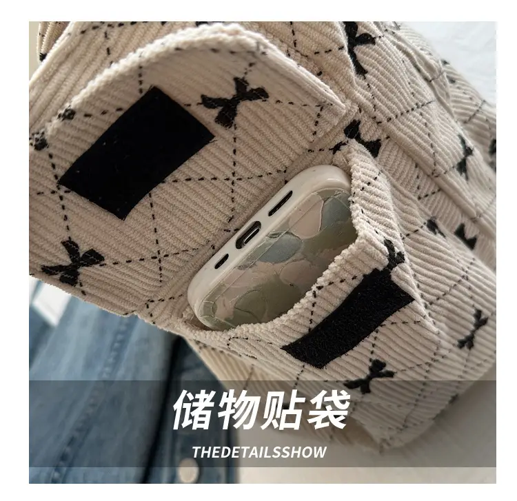 2024 Spring Shoulder Crossbody Tote Bag with Bow Print — feature 5