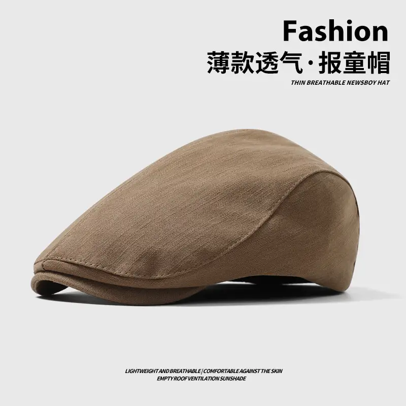 Summer Beret Children Antique Anti-Wear Japanese Style Cap Retro Street Progressive Hat for Men - Image 2
