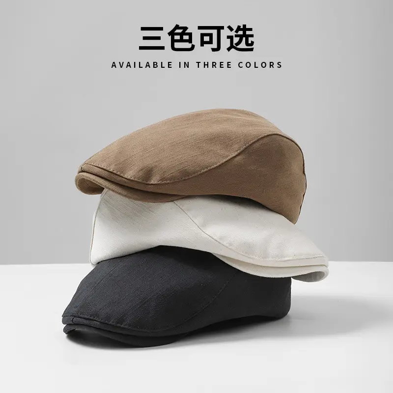Summer Beret Children Antique Anti-Wear Japanese Style Cap Retro Street Progressive Hat for Men - Image 3