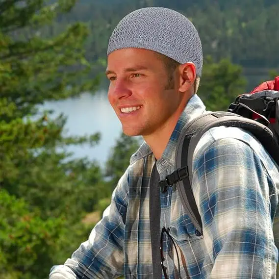 Olive Knitted Camel Hat for Men Women — feature 2