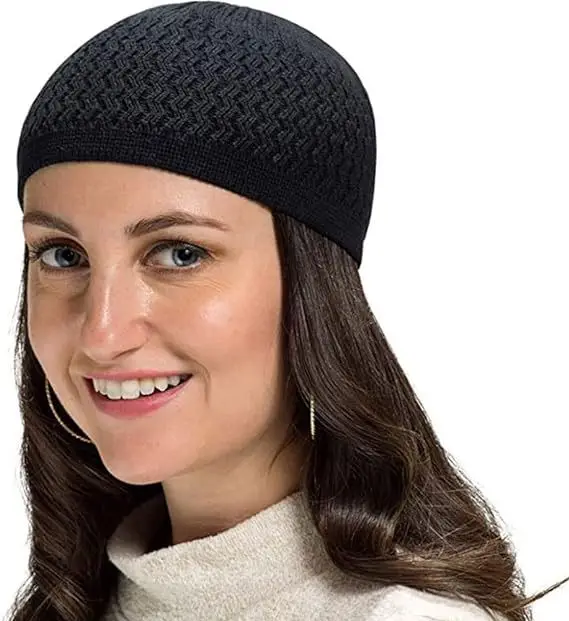 Olive Knitted Camel Hat for Men Women — feature 4