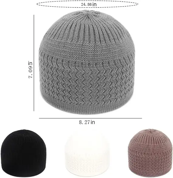 Olive Knitted Camel Hat for Men Women — feature 8
