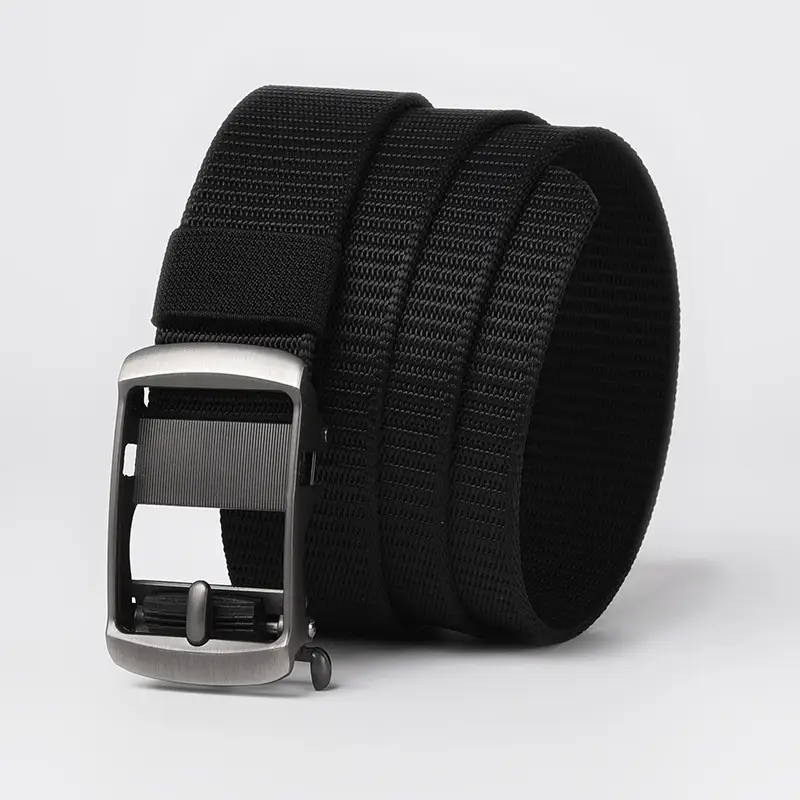 Men's Gold Nylon Belt with Buckle - Image 39