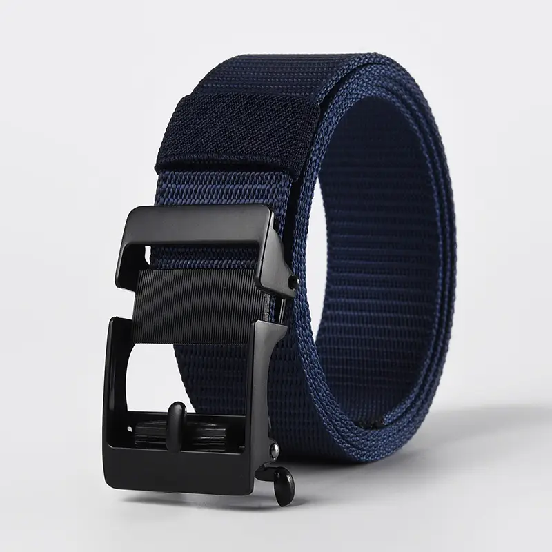 Men's Gold Nylon Belt with Buckle - Image 10