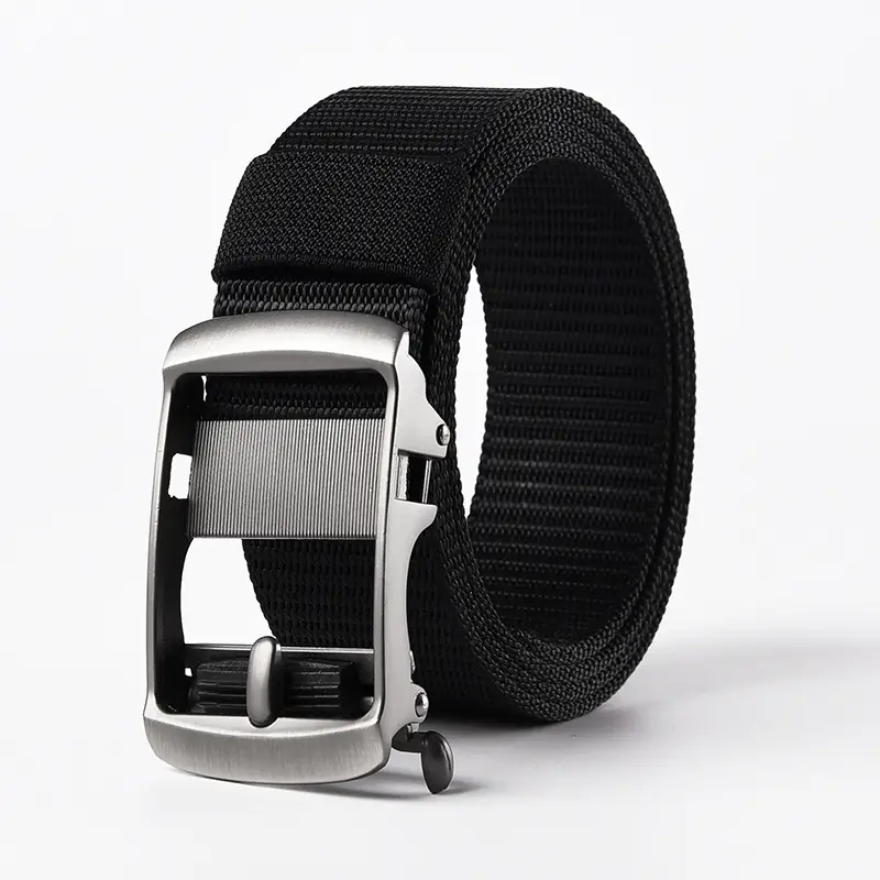 Men's Gold Nylon Belt with Buckle - Image 13