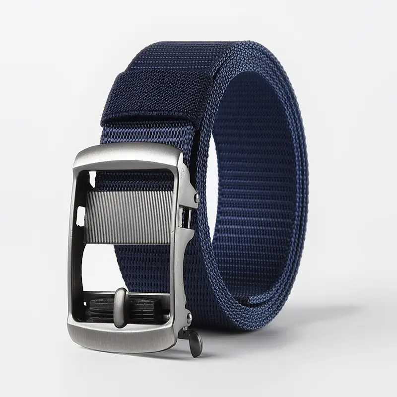 Men's Gold Nylon Belt with Buckle - Image 16