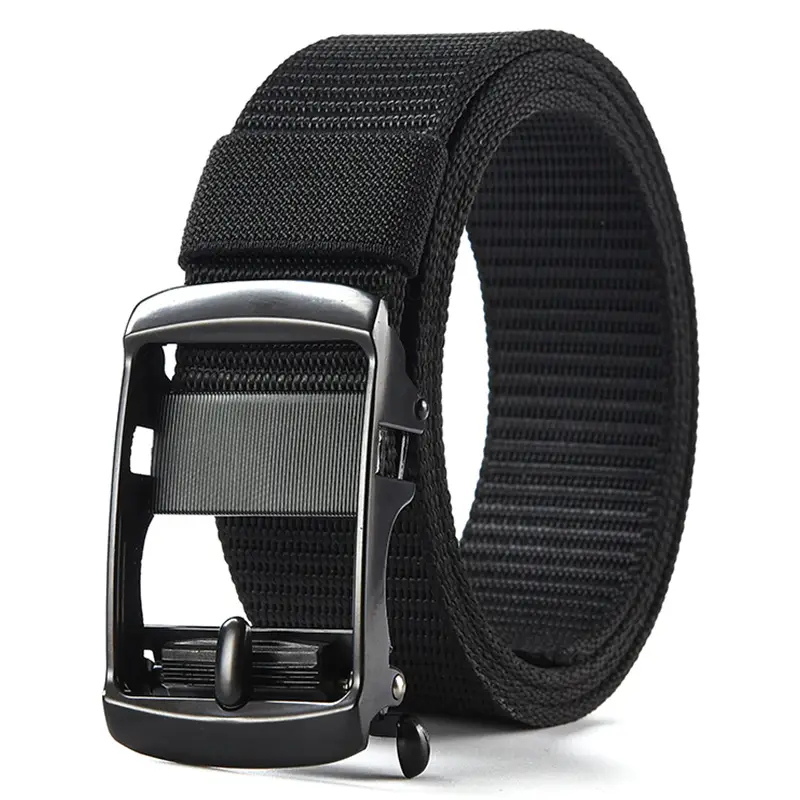 Men's Gold Nylon Belt with Buckle - Image 19