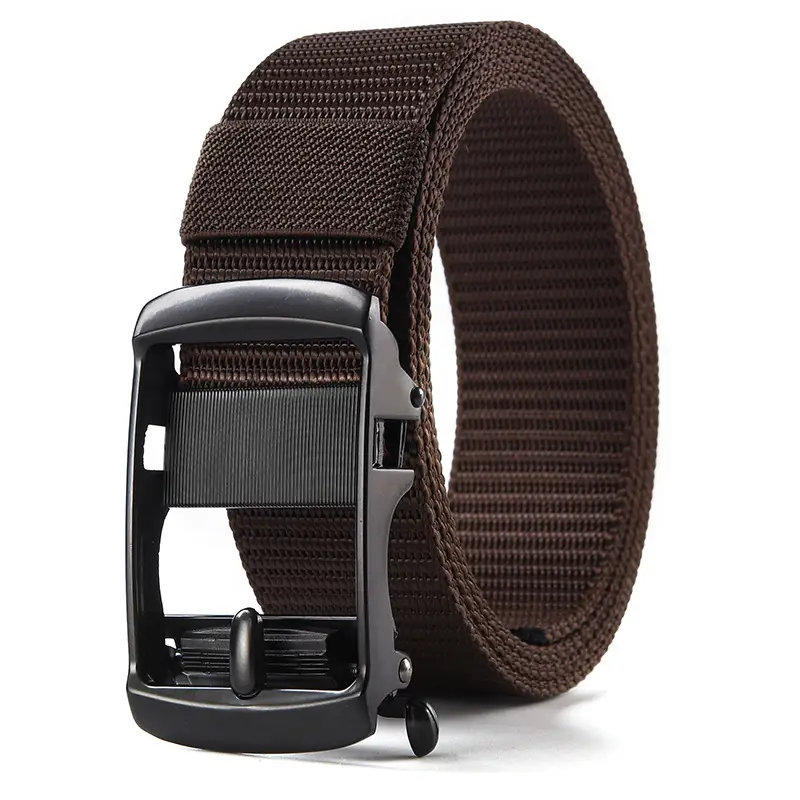 Men's Gold Nylon Belt with Buckle - Image 20
