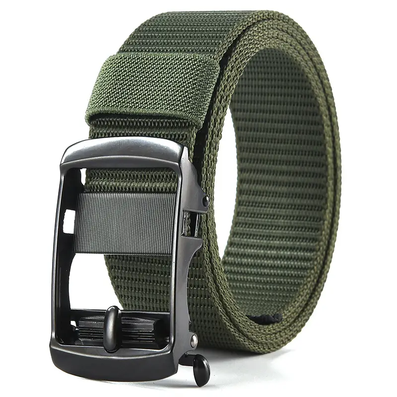 Men's Gold Nylon Belt with Buckle - Image 21