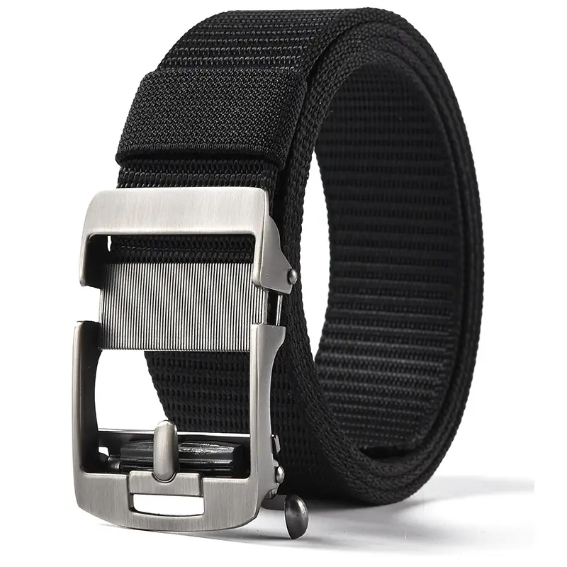 Men's Gold Nylon Belt with Buckle - Image 25